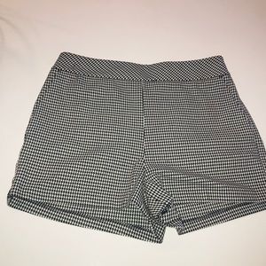 Express high waisted houndstooth pattern shorts
